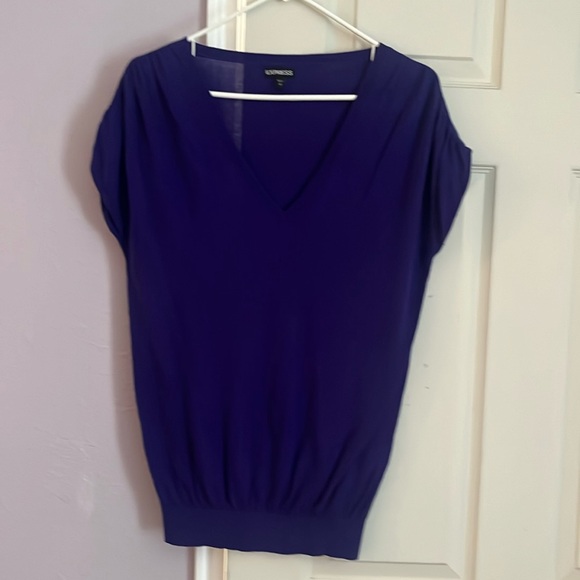 Purple lightweight short sleeve top - Picture 1 of 3